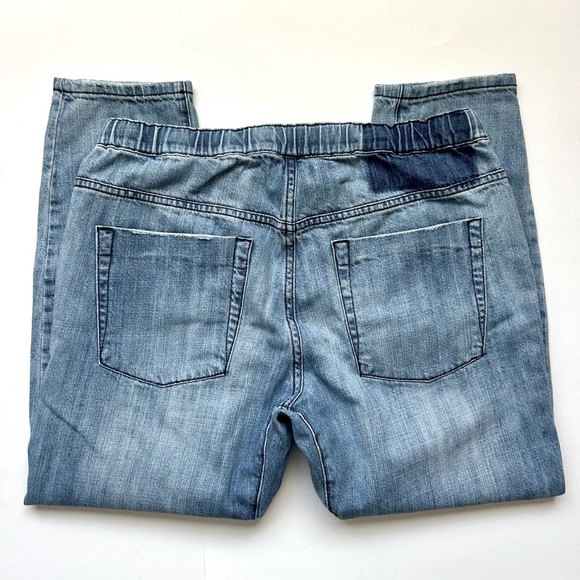 One Teaspoon Shabbies Drawstring Boyfriend Jeans Parachute Dropped Crotch Size M - Picture 10 of 15